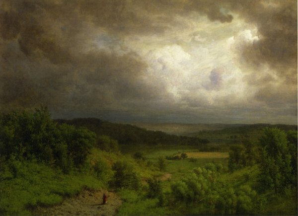 Main Product Photo of Storm Ahead Painting by Alexander Helwig Wyant