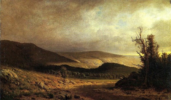 Main Product Photo of Sunset in Kentucky Painting by Alexander Helwig Wyant