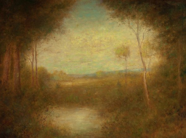 View from the Woods  by Alexander Helwig Wyant - Hand-Painted Oil Painting Reproduction