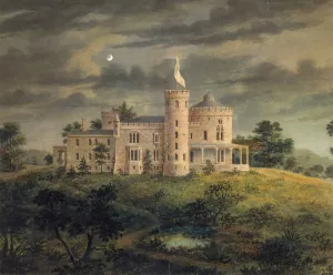 Ericstan, for John J. Herrick, Tarrytown, New York by Alexander Jackson Davis Oil Painting