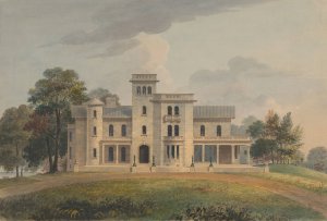 Grace Hill for Edwin C. Litchfield, Brooklyn, New York by Alexander Jackson Davis Oil Painting