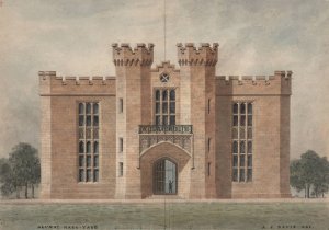 Yale Alumni House by Alexander Jackson Davis Oil Painting