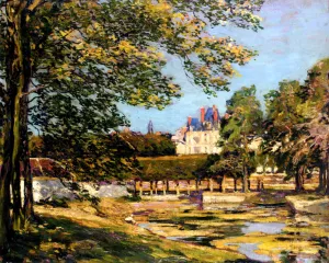 The Palace At Fontainbleau by Alexander Jamieson Oil Painting