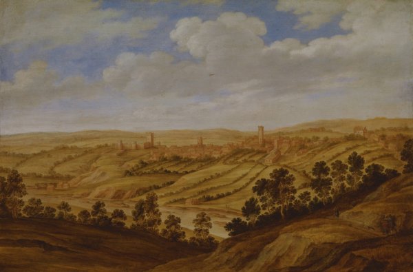 Main Product Photo of Richmond Castle, Yorkshire Painting by Alexander Keirincx