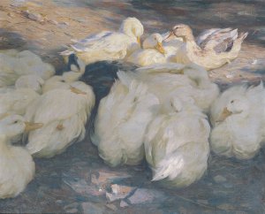 In der Abendsonne Oil painting by Alexander Koester