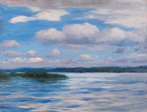See mit Wetterwolken by Alexander Koester Oil Painting