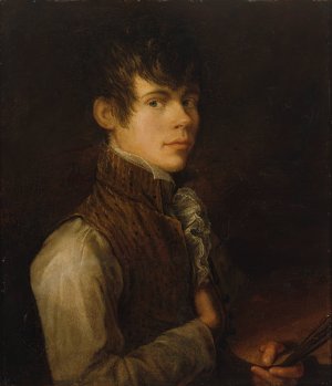 Self-Portrait, 1805 by Alexander Laureus Oil Painting