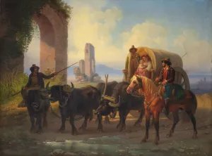 Travellers by Aqua Claudia Oil painting by Alexander Laureus