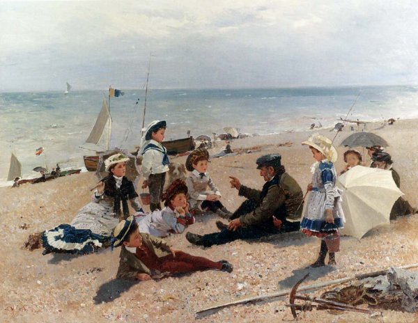 A Story by Alexander M. Rossi - Hand-Painted Oil Painting Reproduction