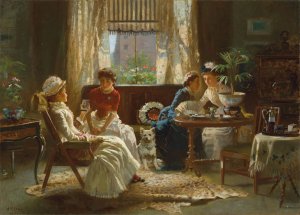 A Good Likeness by Alexander Mark Rossi Oil Painting