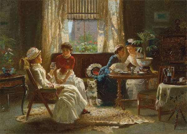 A Good Likeness by Alexander Mark Rossi - Hand-Painted Oil Painting Reproduction