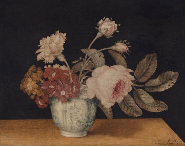 Main Product Photo of Flowers in a Delft Jar  Painting by Alexander Marshal