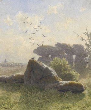 Hunebed by Alexander Mollinger Oil Painting