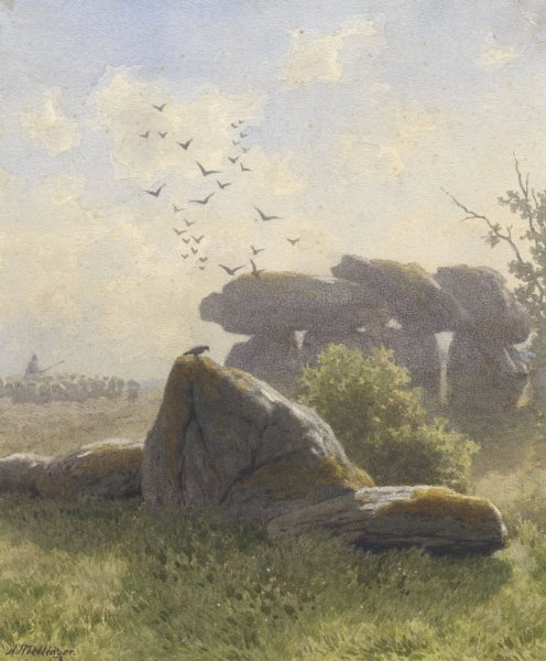 Main Product Photo of Hunebed  Painting by Alexander Mollinger