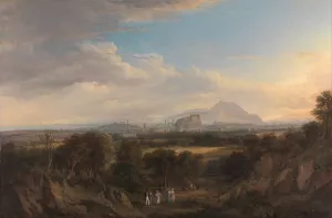 A View of Edinburgh from the West by Alexander Nasmyth Oil Painting