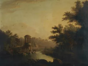 St Bernard's Well by Alexander Nasmyth Oil Painting
