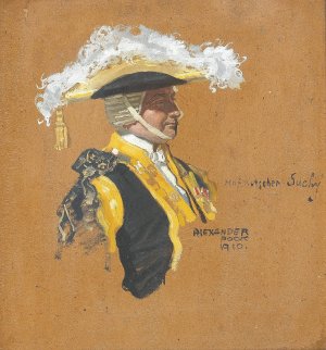Hofkutscher Suchy Oil painting by Alexander Pock