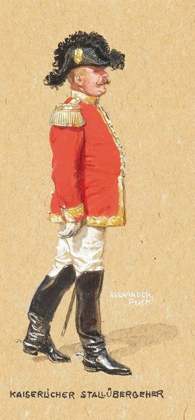 Kaiserlicher Stallubergeher Oil painting by Alexander Pock