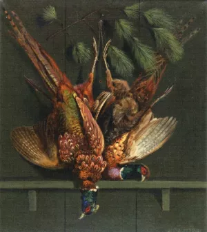 Hanging Pheasants by Alexander Pope - Oil Painting Reproduction