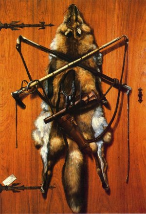 Still Life: Hunting Trophies - Red Fox Skin