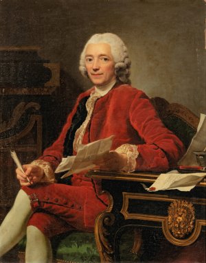 Portrait of Louis de Conzie by Alexander Roslin Oil Painting
