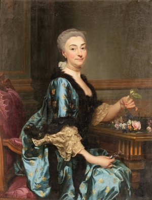 Portrait of Marguerite de Conzie by Alexander Roslin Oil Painting