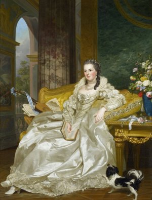 The Comtesse d'Egmont Pignatelli in Spanish Costume by Alexander Roslin Oil Painting