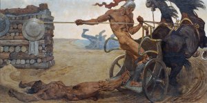 Achilles by Alexander Rothaug Oil Painting