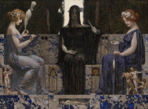 The Three Fates by Alexander Rothaug Oil Painting