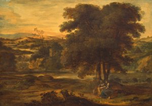 Classical Landscape Oil painting by Alexander Runciman