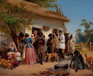 A Scene in South Australia by Alexander Schramm Oil Painting