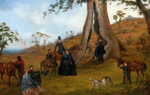 The Gilbert Family by Alexander Schramm Oil Painting