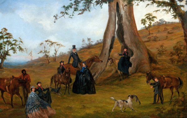 The Gilbert Family  by Alexander Schramm - Hand-Painted Oil Painting Reproduction