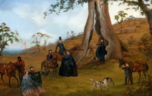 The Gilbert Family by Alexander Schramm Oil Painting