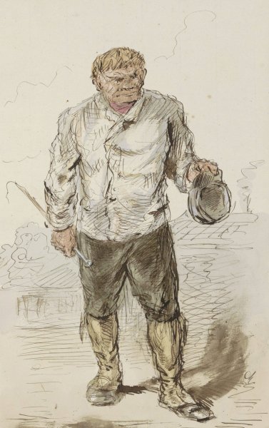 Bedelaar  by Alexander Ver Huell - Hand-Painted Oil Painting Reproduction