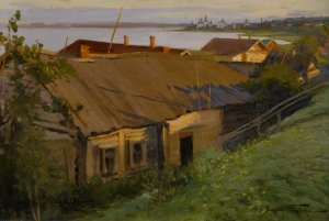 Evening in Rostov by Alexander Vladimirovich Makovsky Oil Painting