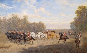 Grose herrschaftliche Ausfahrt by Alexander Von Bensa Oil Painting