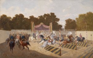 Historisches Karussell by Alexander Von Bensa Oil Painting