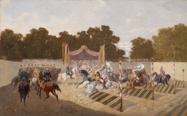 Main Product Photo of Historisches Karussell Painting by Alexander Von Bensa