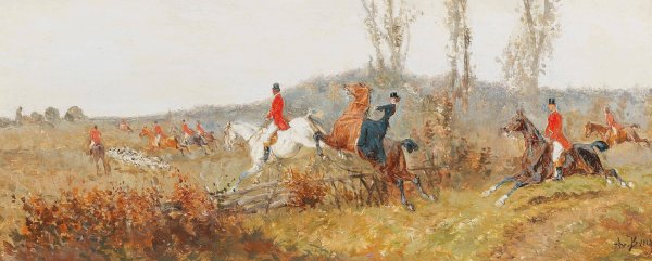 Main Product Photo of On The Trail Painting by Alexander Von Bensa
