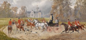Ruckkehr ins Schloss by Alexander Von Bensa Oil Painting