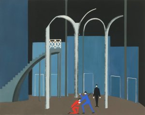 Maquettes de Theatre 12 by Alexandra Exter Oil Painting