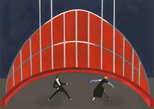Maquettes de Theatre 7 by Alexandra Exter Oil Painting
