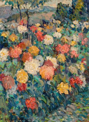 Field of Flowers by Alexandre Altmann Oil Painting