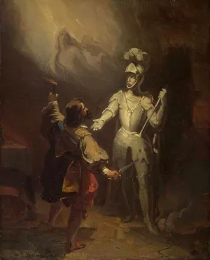 Don Juan and the Statute of the Commander by Alexandre-Evariste Fragonard - Oil Painting Reproduction