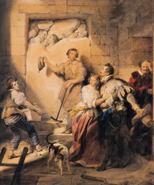 The Immured by Alexandre-Evariste Fragonard - Oil Painting Reproduction