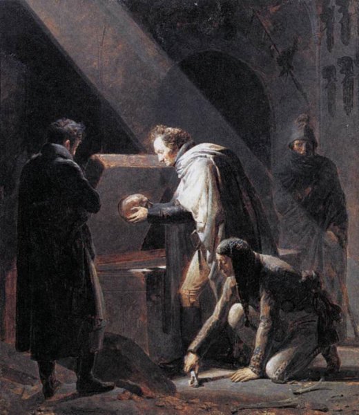 Main Product Photo of Vivant Denon Replacing El Cid's Remains in their Tombs Painting by Alexandre-Evariste Fragonard