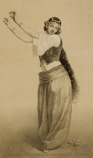 A Dancing Girl by Alexandre Bida Oil Painting