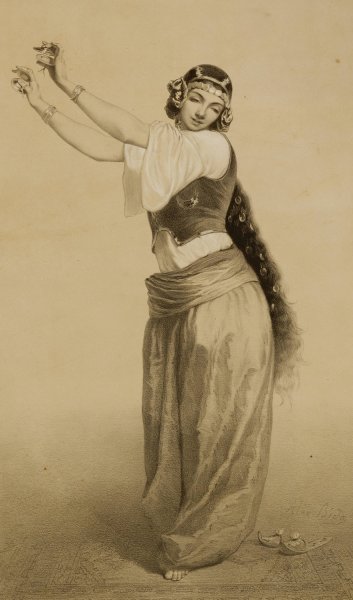 A Dancing Girl  by Alexandre Bida - Hand-Painted Oil Painting Reproduction
