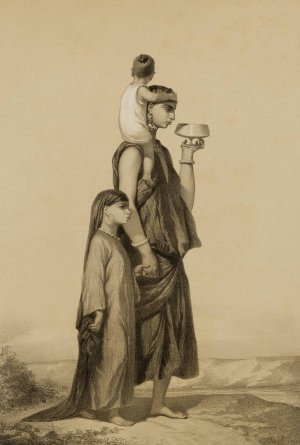 A Fellah Woman by Alexandre Bida Oil Painting
